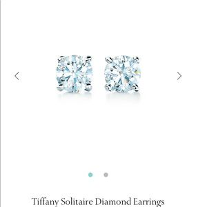 Tiffany quarter carat diamond earrings